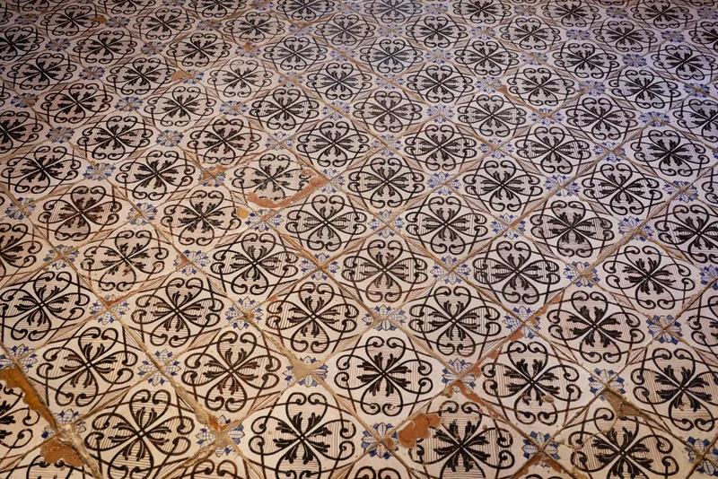 Ornate patterned floor detail